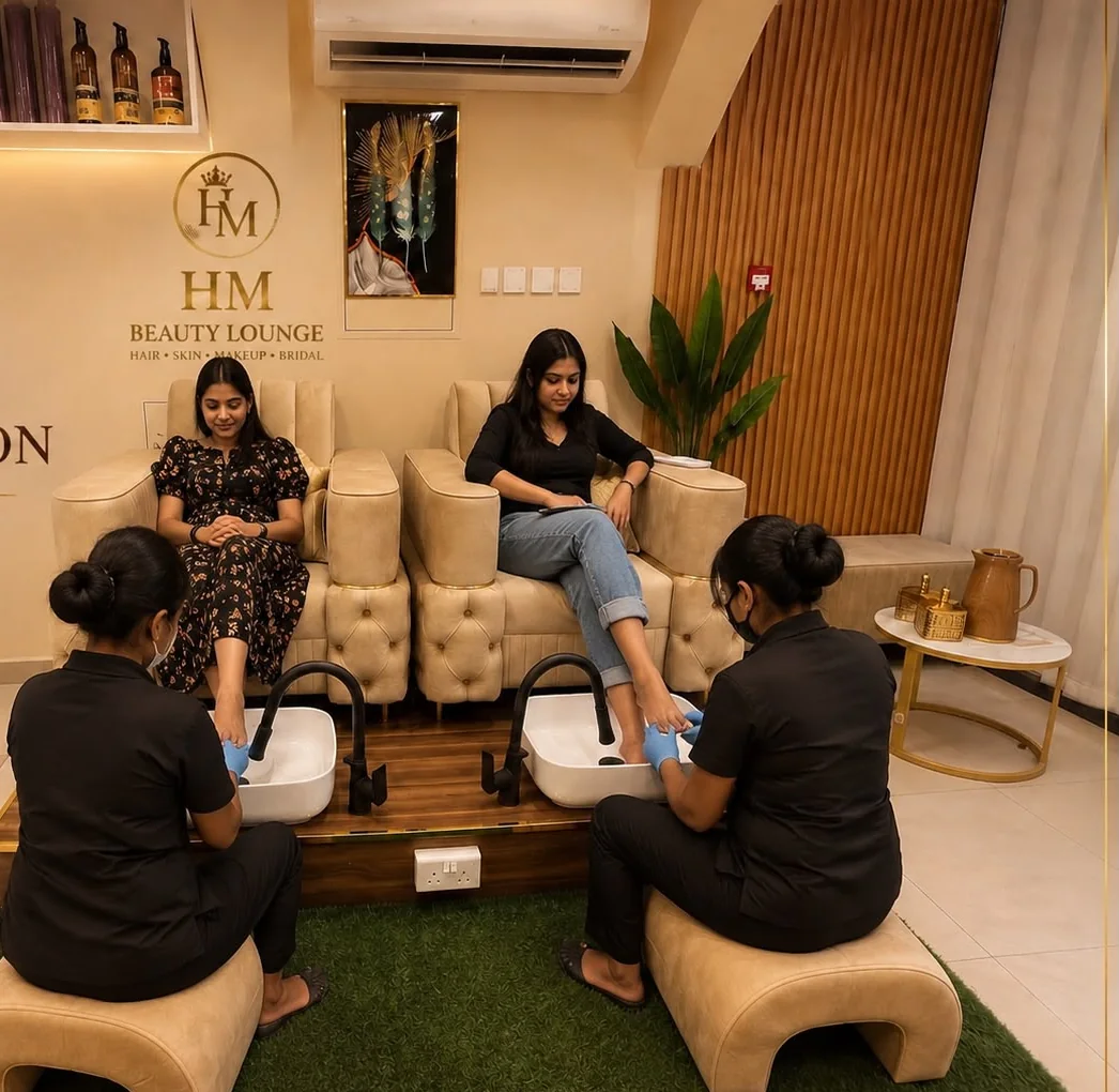 Pedicure lounge at HM Beauty Lounge