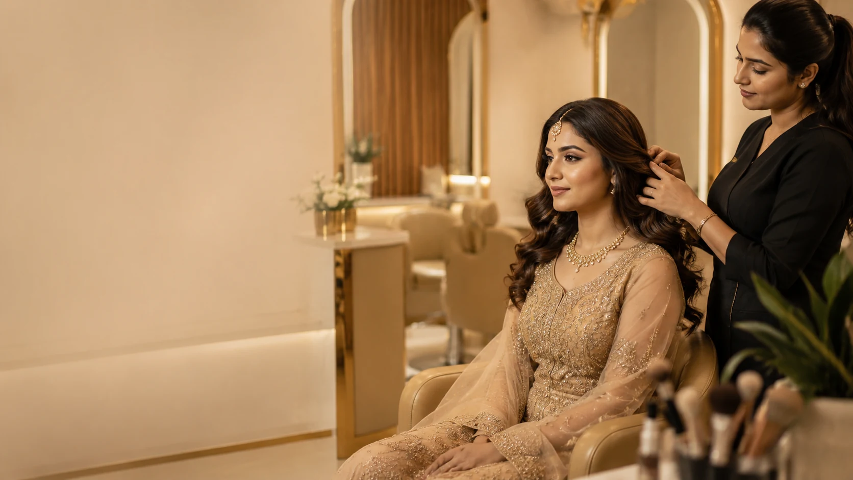 Bridal beauty look at HM Beauty Lounge